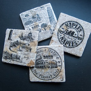 Italy coaster set. **Ask for free gift wrapping and have them sent directly to the recipient!**