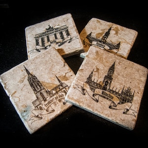 Germany coaster set. **Ask for free gift wrapping and have them sent directly to the recipient!**