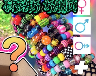 Box of RANDOM Weird Kandi Bracelets! FREAKBOX - Over 450+ Different Singles!!