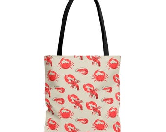 Bonito bolso de playa mediterráneo, bolso de mano para mariscos para el verano, bolso de compras para el mercado costero italiano, bolso de playa para el día, accesorio de viaje náutico, regalo