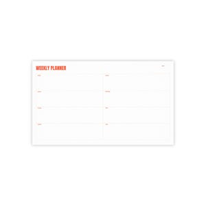 Minimalistische weekplanner voor drukke professionals, plaknotities, ongedateerd schema, bureauonderlegger, productiviteitsorganizer, cadeau voor thuiswerkers