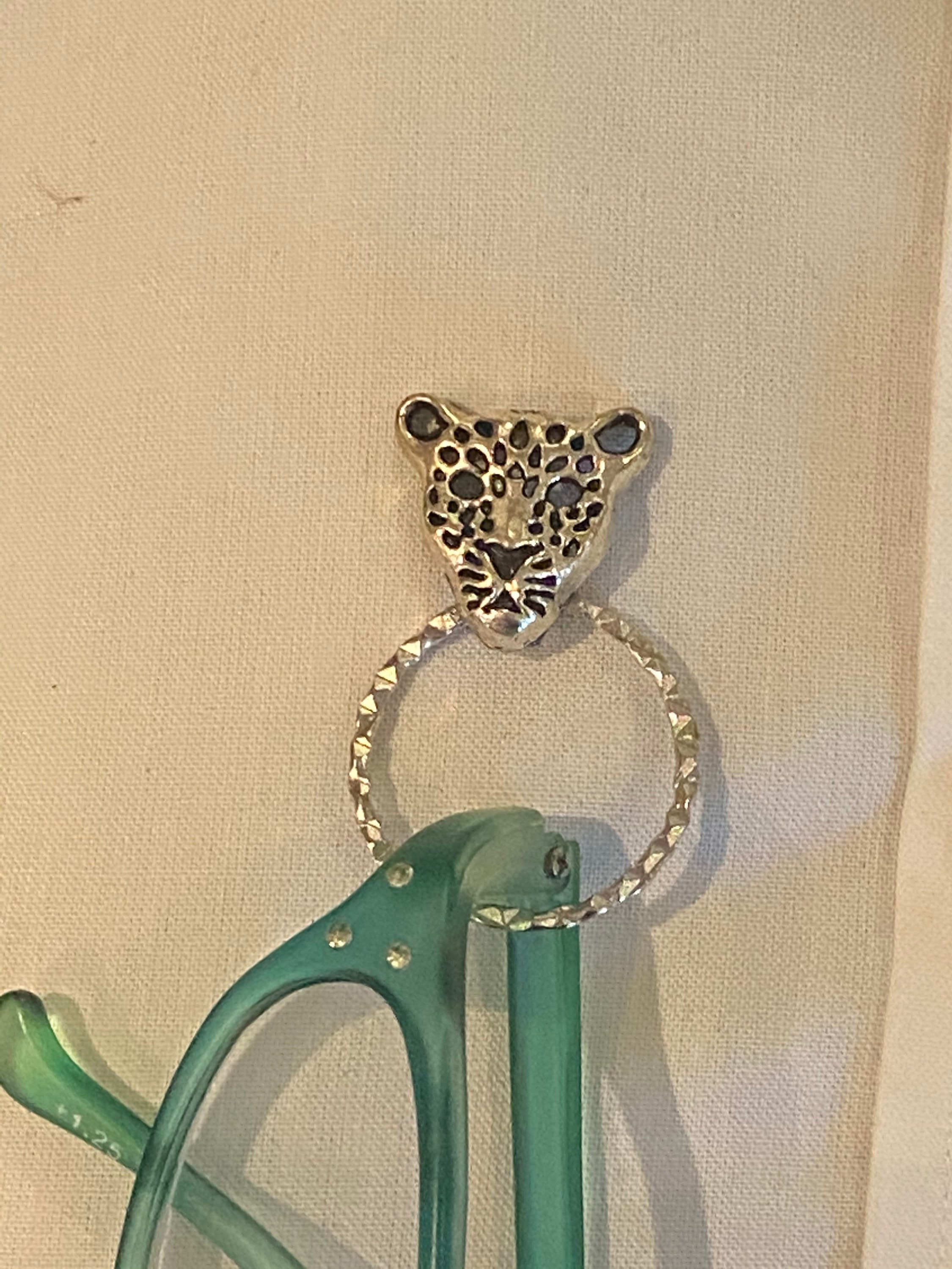 Eyeglass holder Sunglasses holder Badge holder Leopard Etsy