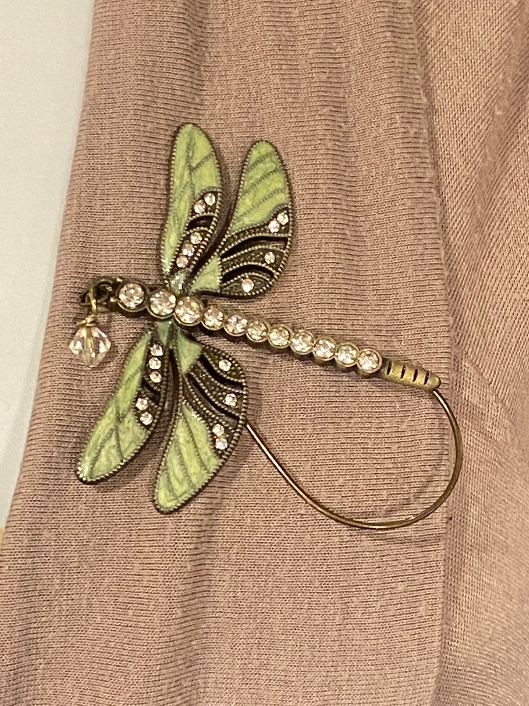 Eyeglass Holder, Sunglasses Holder, Necklace, Badge Holder Dragonfly