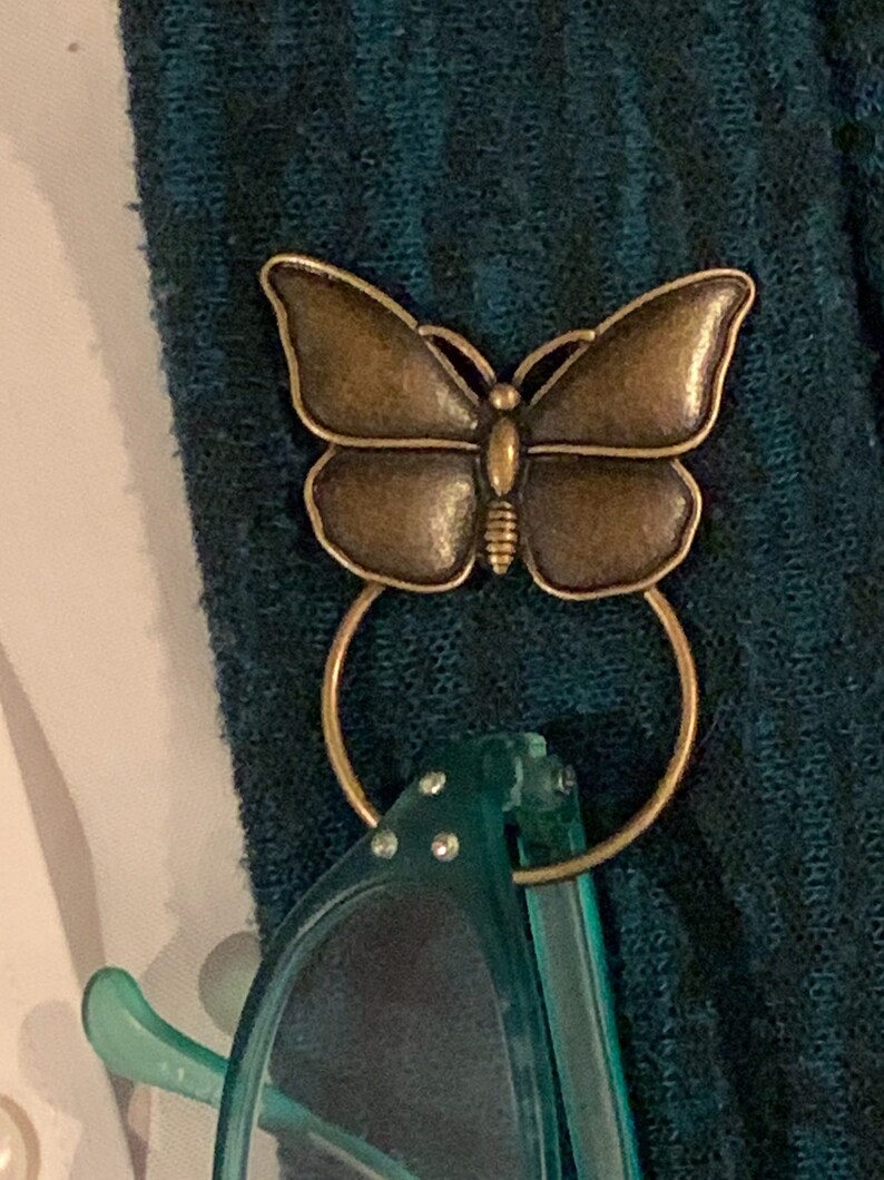 Eyeglass Holder Sunglasses Holder Badge Holder Butterfly Etsy