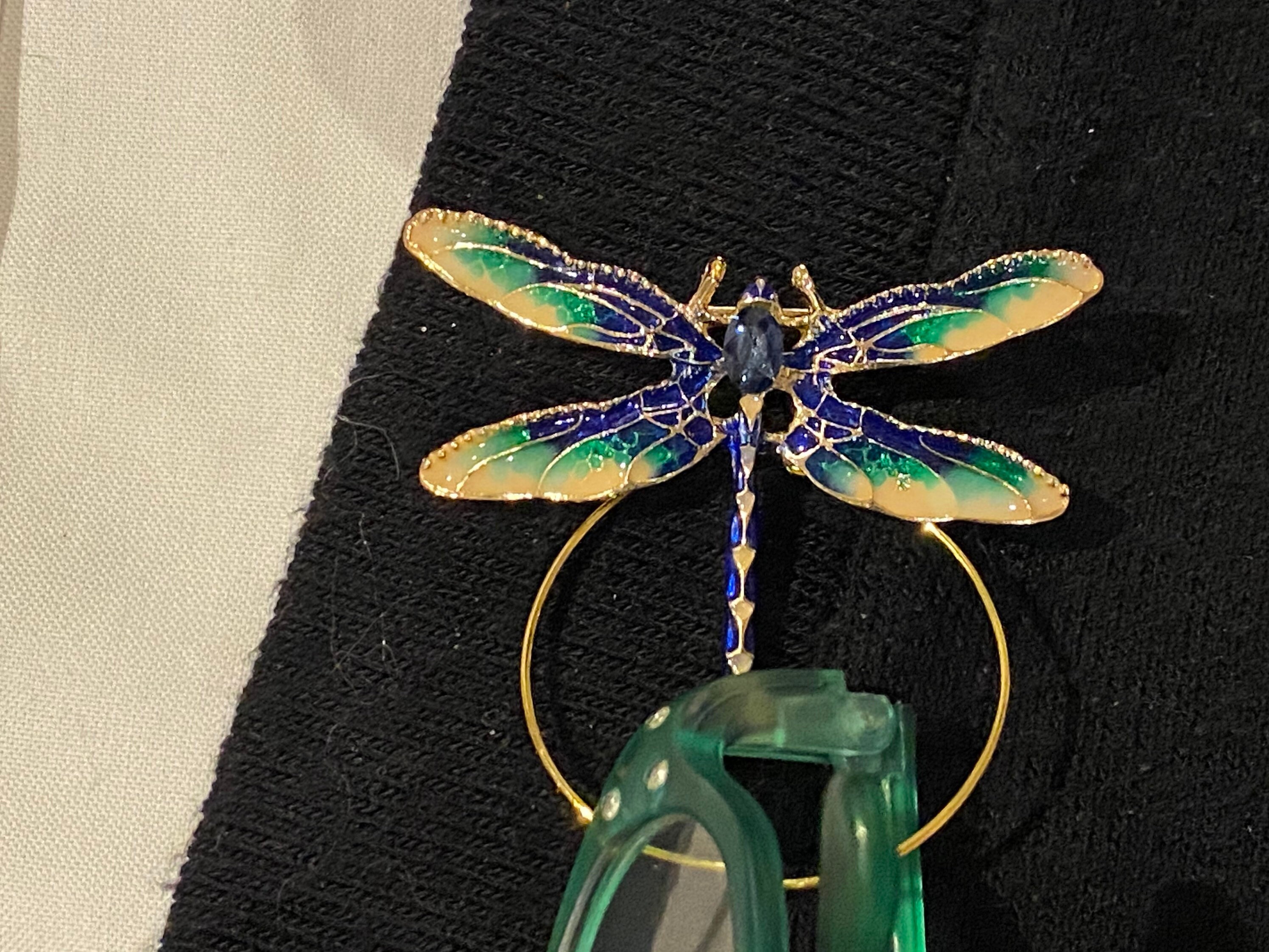 Eyeglass Holder Sunglasses Holder Badge Holder Dragonfly Etsy