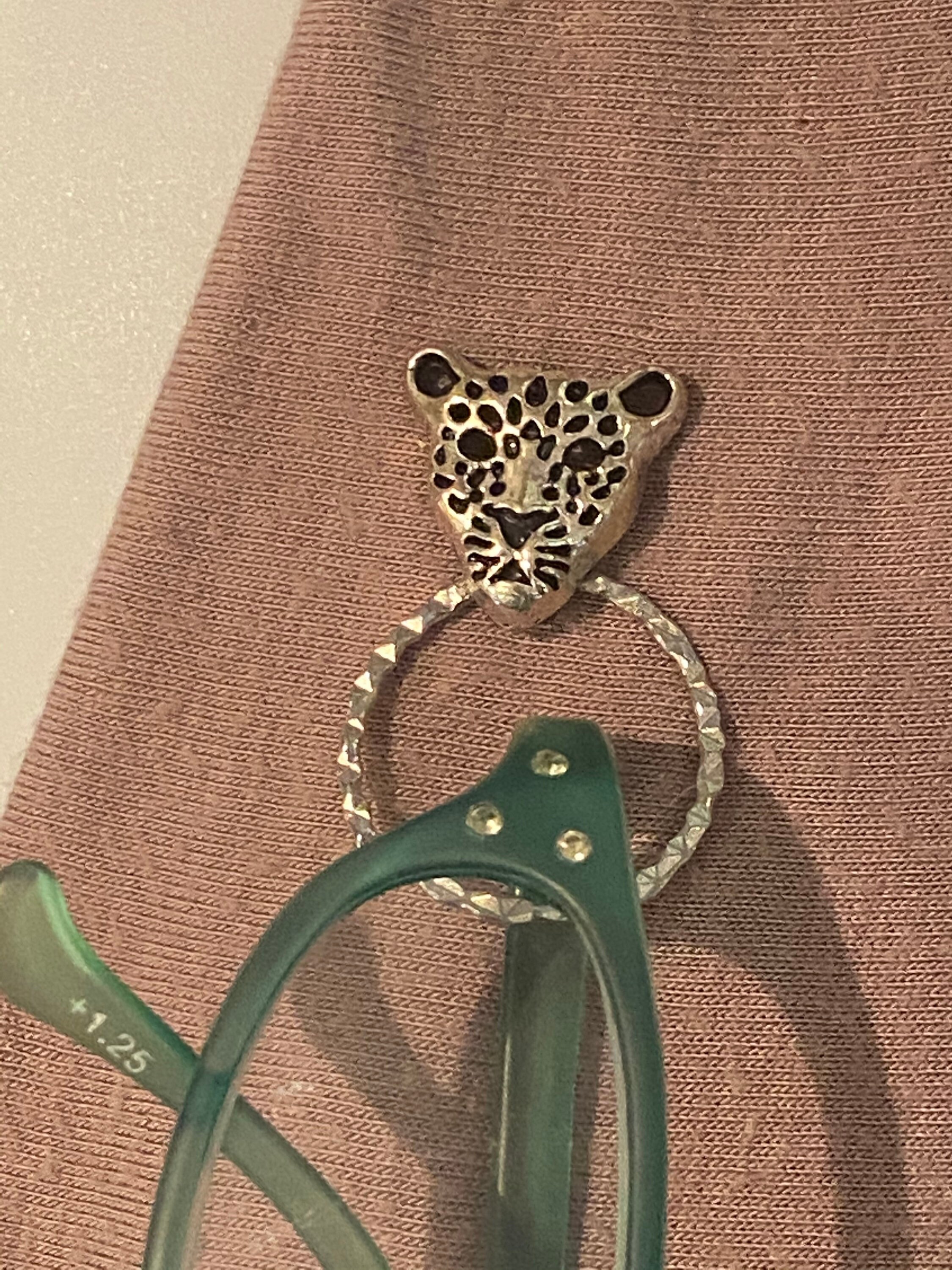 Eyeglass holder Sunglasses holder Badge holder Leopard Etsy