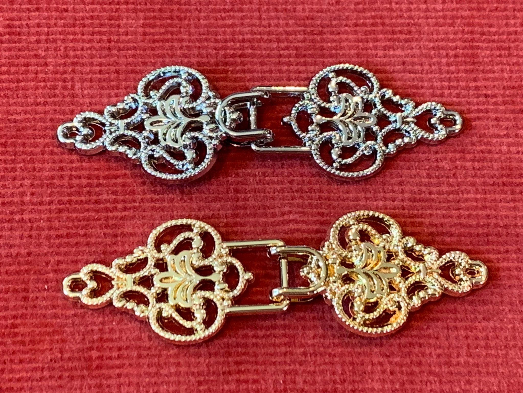 Sweater Clips/Cloak Clips Silver or Gold Locking Clip Etsy