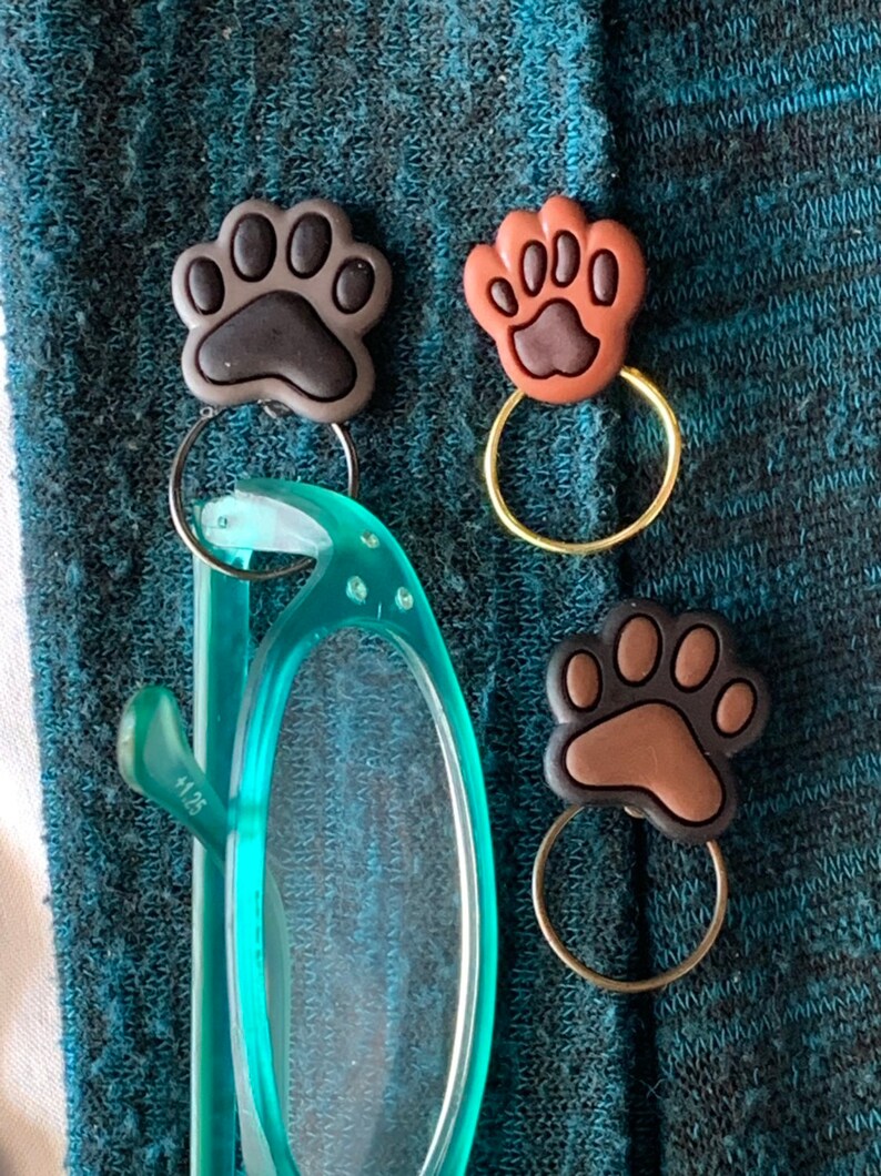 Eyeglass holder Sunglasses holder Badge holder Paws Dog Etsy