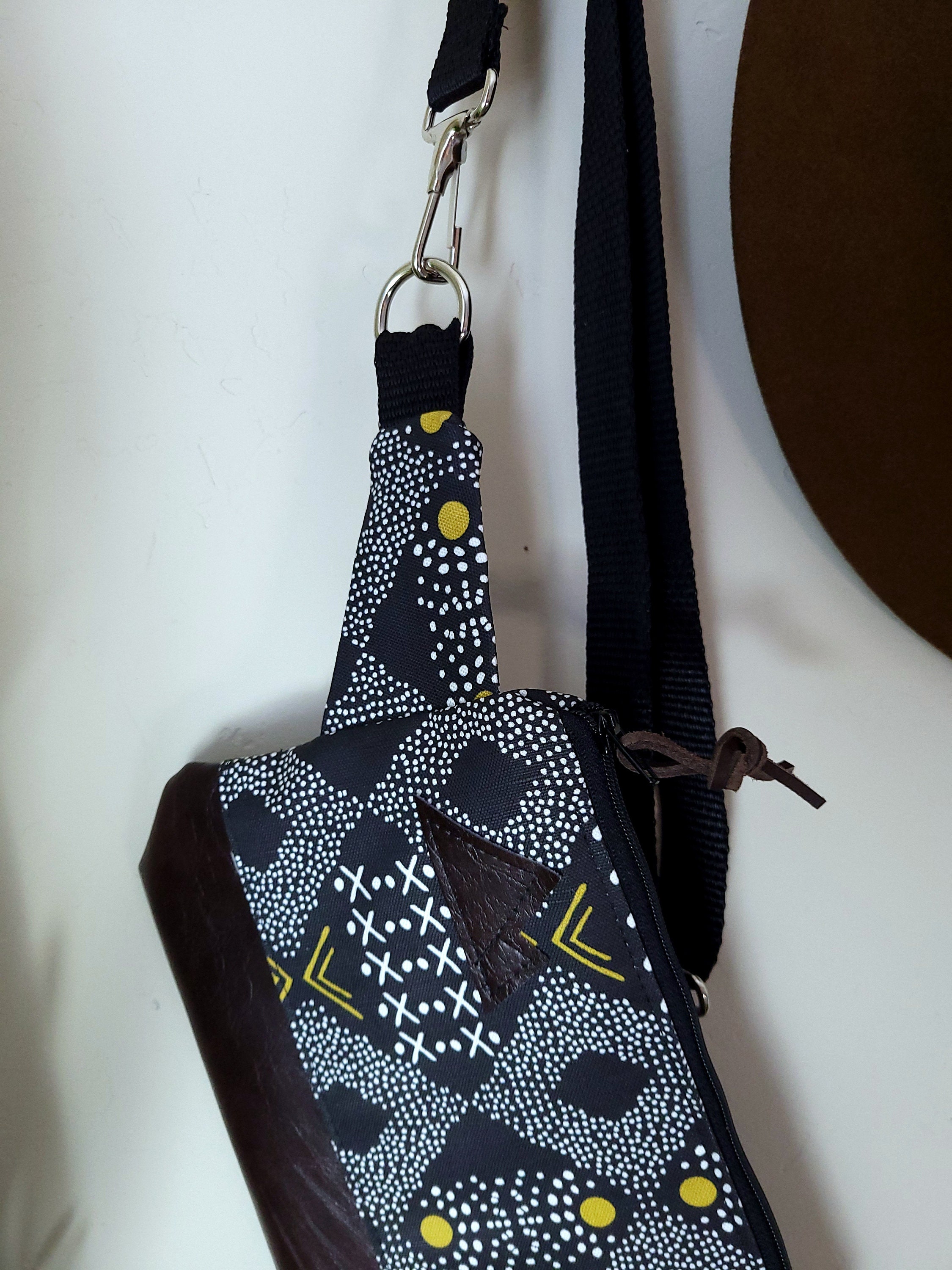 Sling Bag with Printed Strap