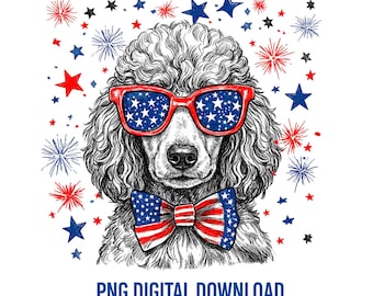 Razze canine divertenti per il 4 luglio PNG, clipart divertenti di bassotti patriottici, cane per il 4 luglio PNG (download digitale)