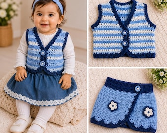 Easy Crochet Baby Vest Pattern for Newborns (0–3 Months) | Classic Unisex Design
