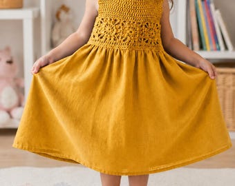 Crochet Baby Dress Pattern PDF | Toddler Dress Crochet Tutorial | Handmade Girls Dress | Instant Digital Download | Beginner-Friendly