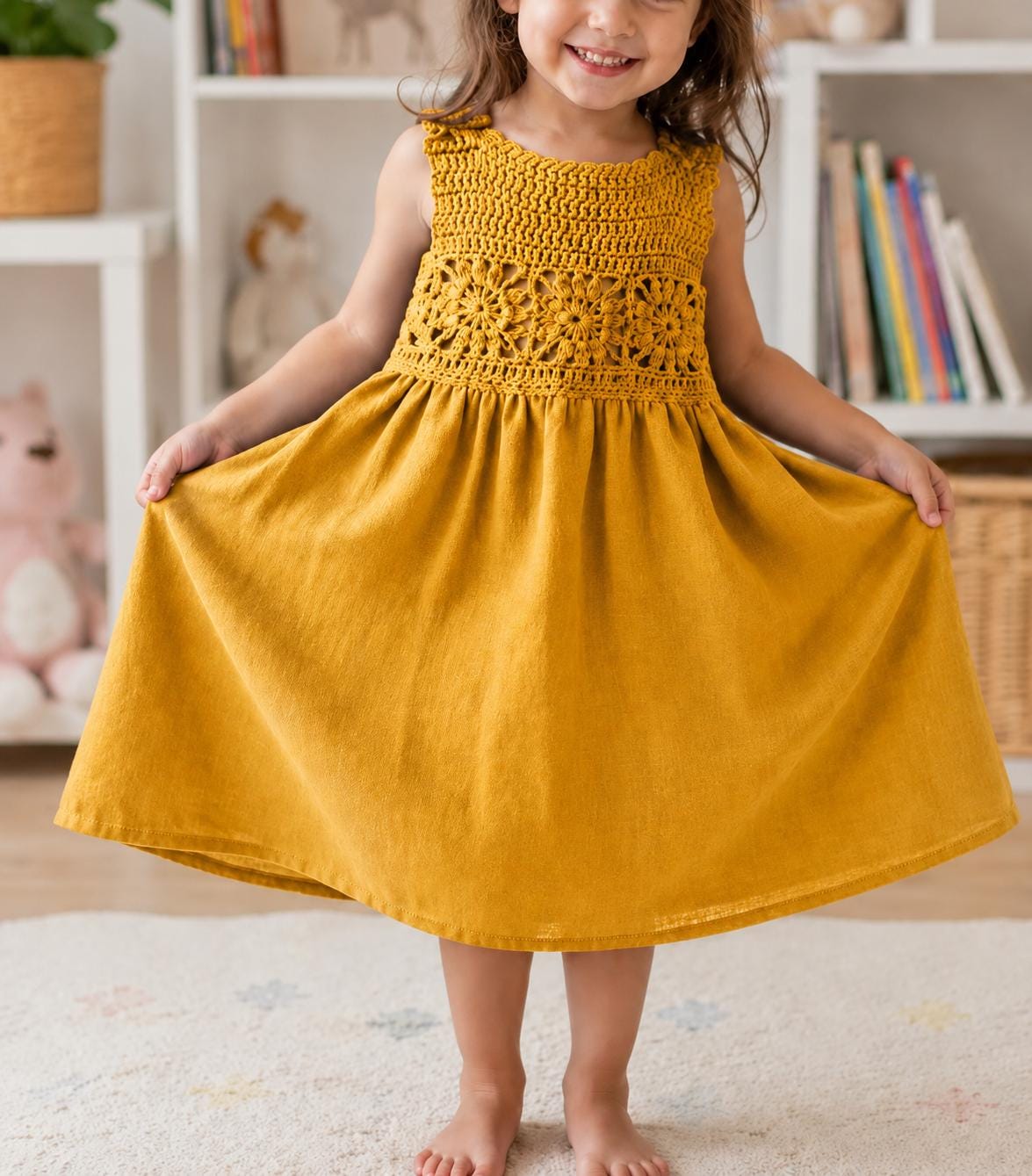 39 Adorable Crochet Patterns for Girls’ Dresses to Make for Special Occasions and... 11 Crochet Baby Dress Toddler Dress Crochet Tutorial