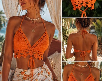 Floral crochet top (written pattern)