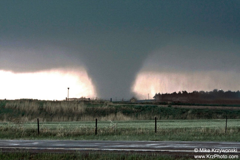 A Destructive Tornado Touches Down in Quinter, Kansas Photo Picture
