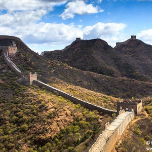 Great Wall of China photo picture fine art metal print