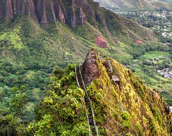 Stairway to Heaven Hiking Trail Ascending up Into Mountains