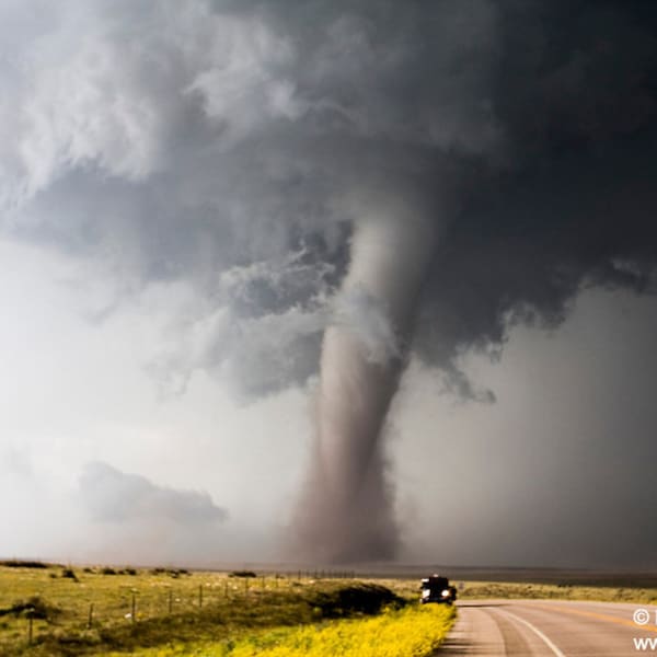 An Amazing Tornado Touches Down in Campo, Colorado photo picture fine art metal print