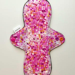 Reusable Cloth Menstrual Pad | Washable Period Pad | Disco Pink bild 7