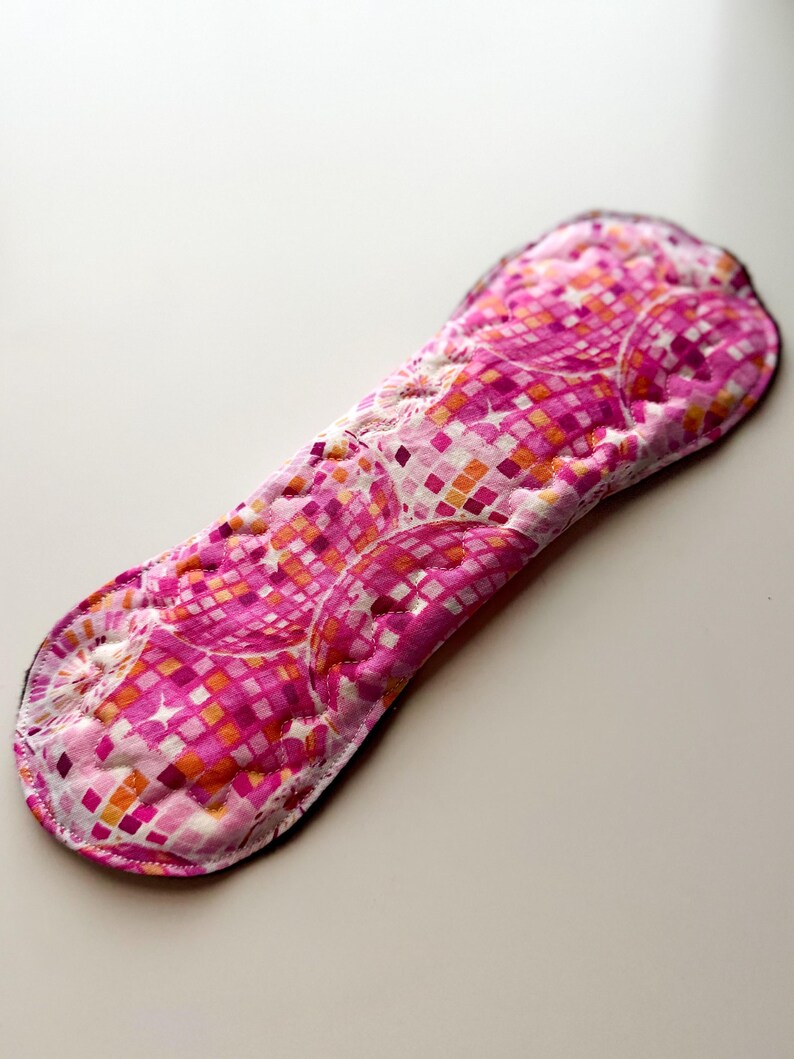 Reusable Cloth Menstrual Pad | Washable Period Pad | Disco Pink bild 3