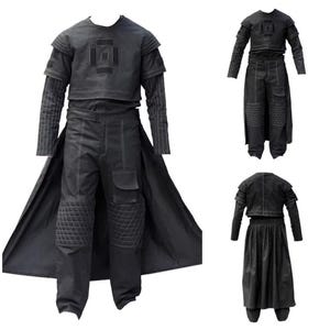 Boba Fett Cosplay Costume Flight Suit | Star Wars Bounty Hunter Outfit | Mandalorian Inspired Black Custom Costume with Belt image 3