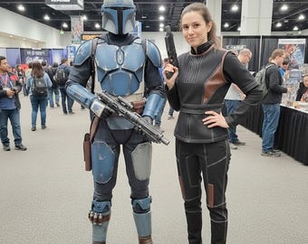 Déguisement de Bo-Katan Kryze | Combinaison de vol Mandalorian pour femme | Tenue de chasseur de primes Star Wars