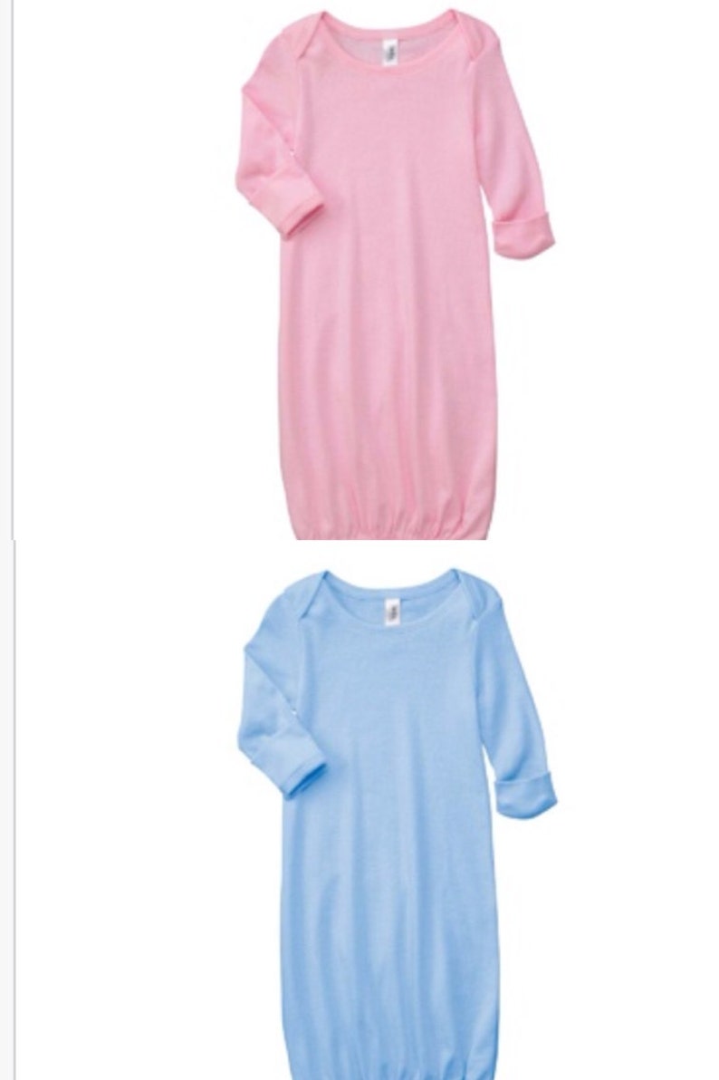 Monogrammed Embroidered Infant Sleeper Gown Etsy