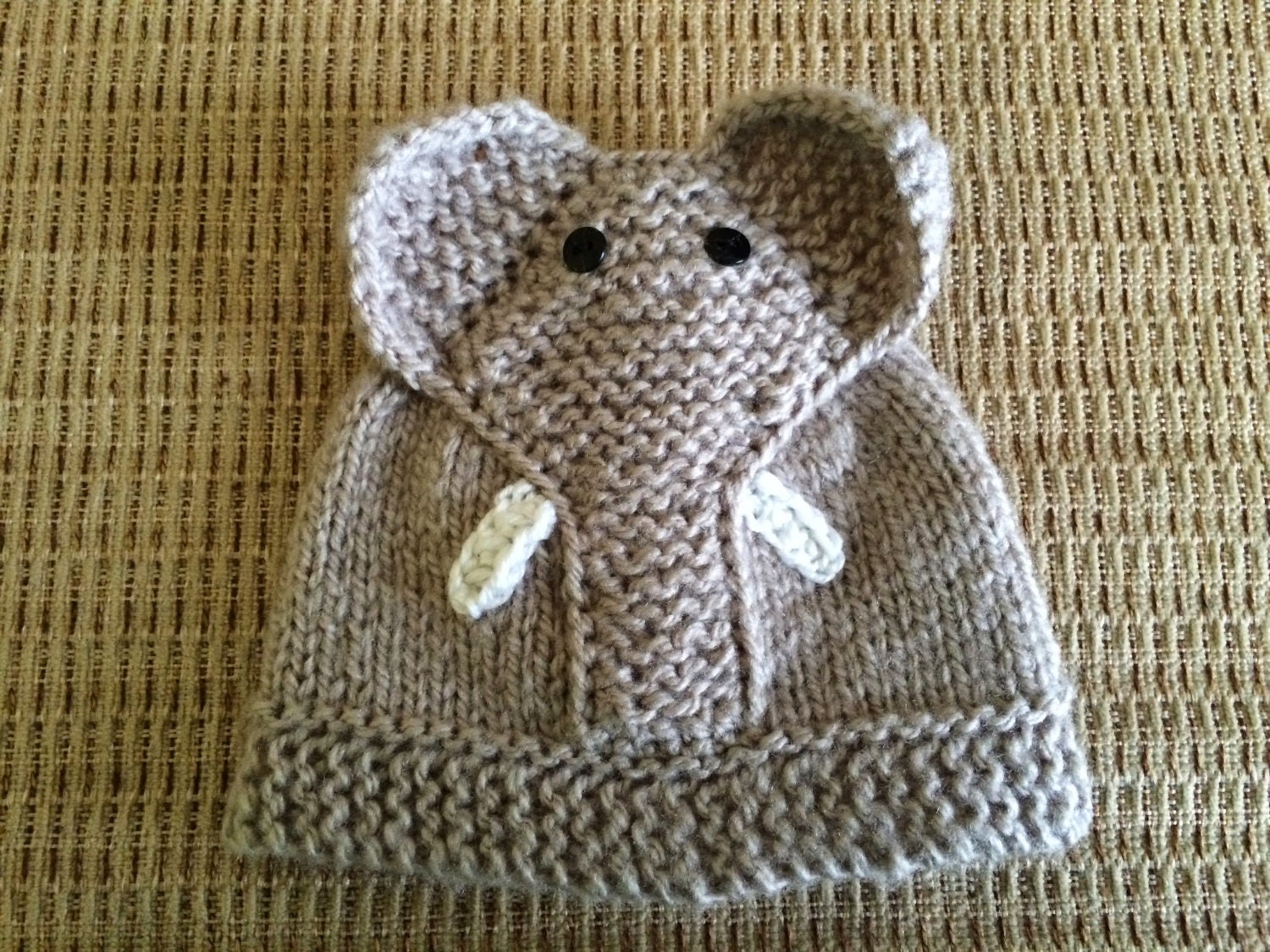 Elephant Knit Hat made to order Baby Elephant Hat Hand Knit Etsy