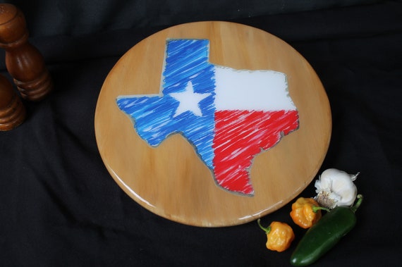 Texas Christmas Gift. Lazy Susan Turntable. Texas Realtor Gift 12