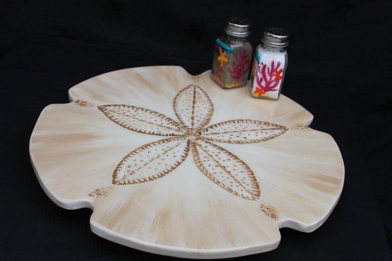 Coastal Lazy Susan Wedding Gift Sand Dollar Beach House Etsy