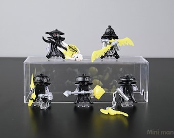 Ninjago Forbidden Five Translucent Ghost Wraiths – Kur, Rox, Zarkt, Drix, Nokt Set