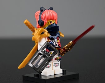 Sora Dragon Armor Minifigure – Technology Ninja Battle Suit with Sword & Wings