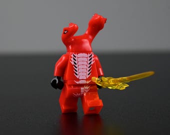 MOC- Ninjago Fangdam Minifigure – Fangpyre Serpentine Bite Warrior Form