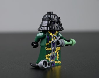 MOC- Zarkt Minifigure – Shatterspin User, Warrior of the Forbidden Five – Ninjago Dragons Rising Villain