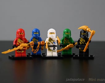 Ninjago Dragon Warrior Minifigure Bundle – Cole, Kai, Jay, Lloyd, Zane with Wings
