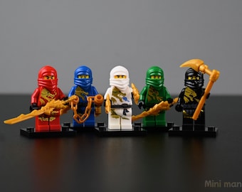Ninjago Dragon Warrior Minifigure Bundle – Cole, Kai, Jay, Lloyd, Zane with Wings