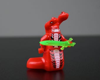 MOC- Ninjago Fangtom Minifigure – Fangpyre Leader, Two-Headed Serpentine General