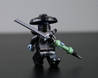MOC- Nokt Minifigure – Shatterspin Assassin, Shadow of the Forbidden Five – Ninjago Dragons Rising Villain