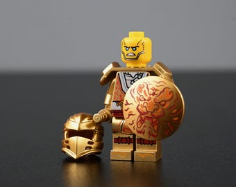 MOC- Ninjago Golden Zane Minifigure – Perfected Form Gold Warrior, the Ice Ninja
