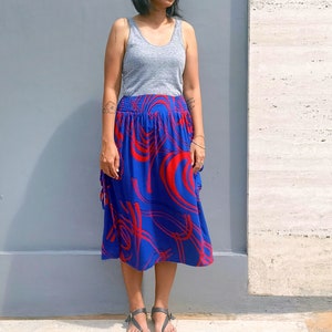 Mid calf skirt, custom length skirt, grunge skirt, Y2K midi skirt, 80s skirt, 90s midi skirt, funky skirt, urban skirt, fashion skirt image 2