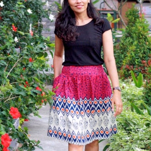 Paisley skirt, magenta skirt, beige skirt, cocktail skirt, women&#39;s midi skirt, elegant skirt, pink midi skirt, all size skirt, tiered skirt