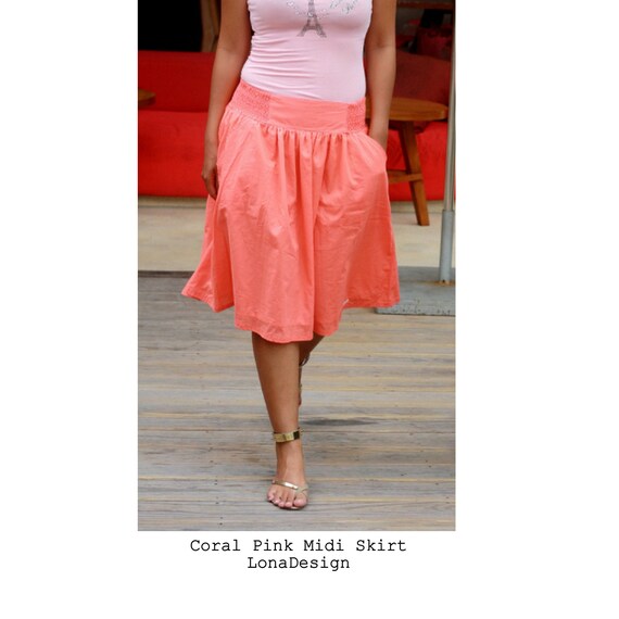 midi skirt travel pockets