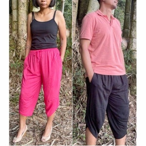 Unisex pants, comfy joggers, cigarette pants women, womens pants with pockets, high waist capri pants, tulip pants, cute pants, slim pants
