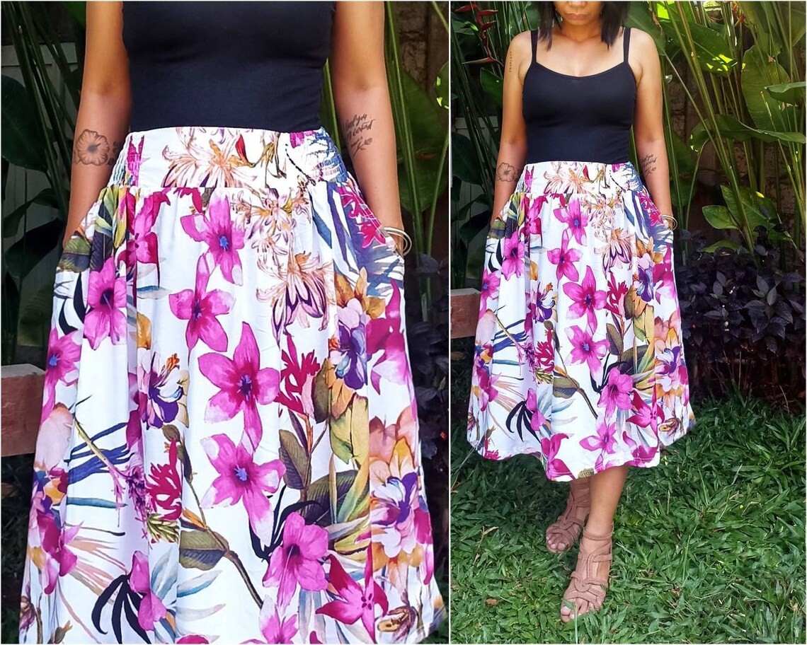 Pebble Full Circle Skirt Orchid