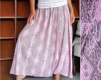 Pink harem pants, diamond pants, pastel pants, modern pants, hobo pants, folk pants, street pants, smocked pants, swing pants, ladies pants