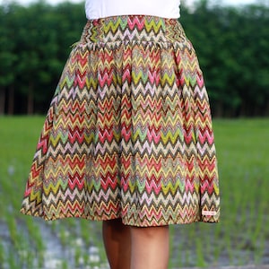 Brown midi skirt, earthy skirt, office skirt, fall skirt, summer skirt, earth tone skirt,  modern skirt, daily skirt, custom skirt