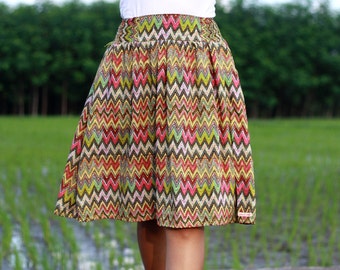 Brown midi skirt, earthy skirt, office skirt, fall skirt, summer skirt, earth tone skirt,  modern skirt, daily skirt, custom skirt