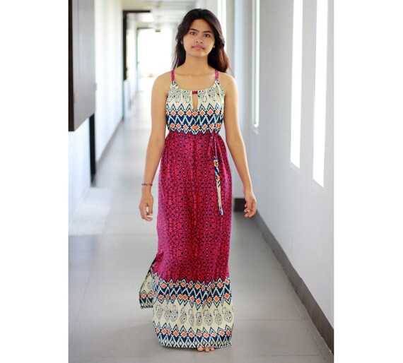 Magenta Maxi Dress