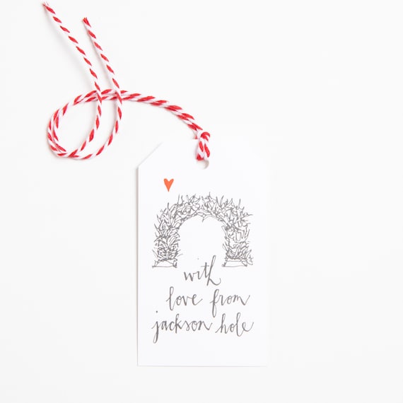 With Love from Jackson Hole Gift Tag - Set of 4