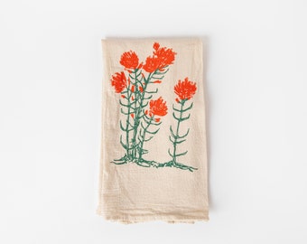 Indian Paintbrush Tea Towel